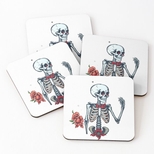 Item preview, Skeleton with Roses designed and sold by 1998Tienda.