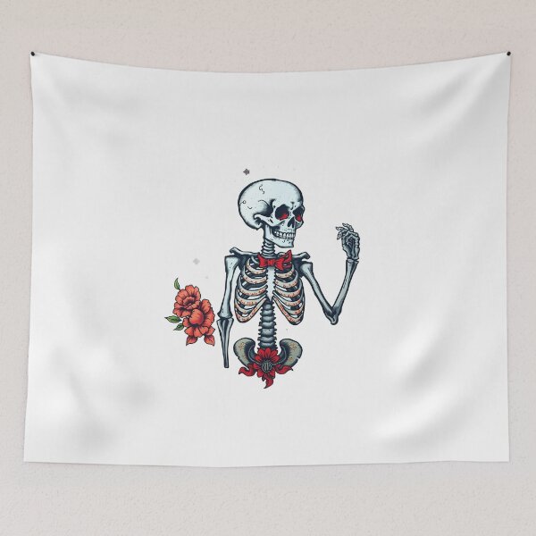 Item preview, Skeleton with Roses designed and sold by 1998Tienda.