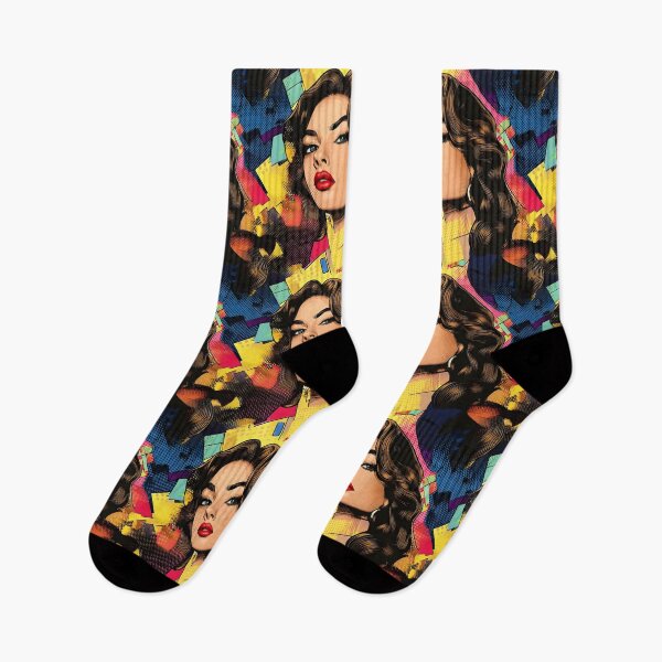 Item preview, pop art woman comic strip style designed and sold by Lewis-mart.