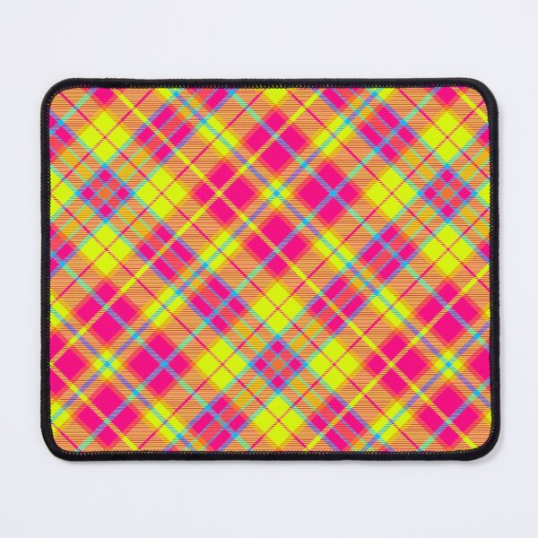 Item preview, Pop Art Pink and Yellow Twill Flannel Plaid 2 designed and sold by Chad K Art.