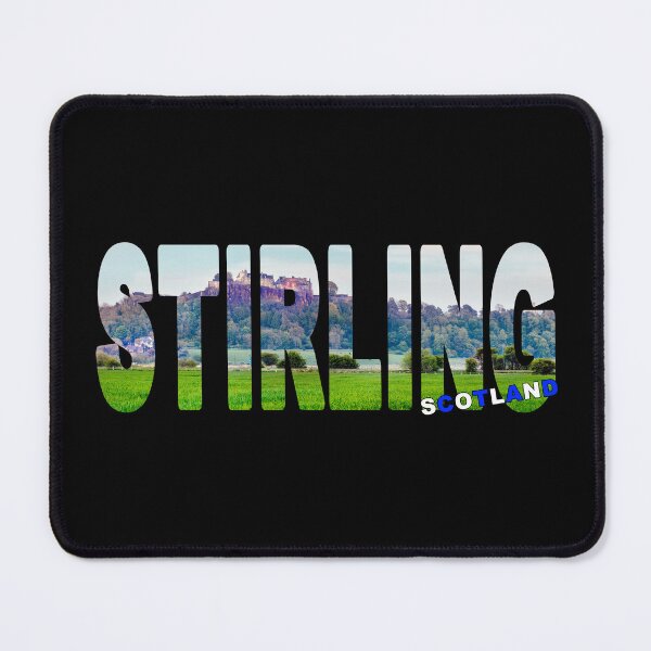 Item preview, STIRLING Scotland - Farming Fields with Castle Background designed and sold by Adam Gormley.