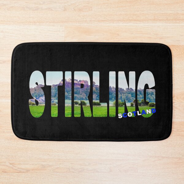 Item preview, STIRLING Scotland - Farming Fields with Castle Background designed and sold by Adam Gormley.