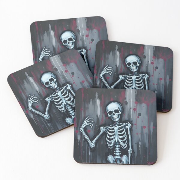 Item preview, Creepy Skeleton Paint Graffiti designed and sold by 1998Tienda.