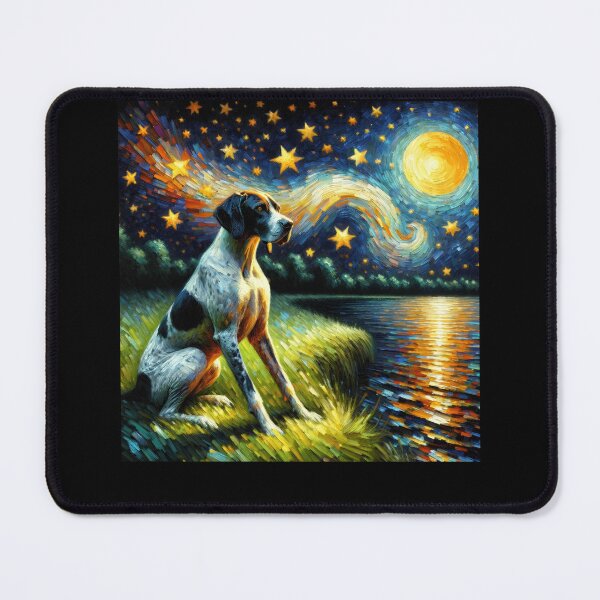 Item preview, Starry Night English Pointer Dog Van Gogh Lover designed and sold by Kimberley King Art  King Art.