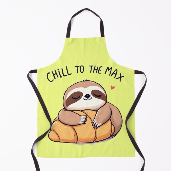 Item preview, Chill to the Max Sloth Croissant designed and sold by Taans-Creation.