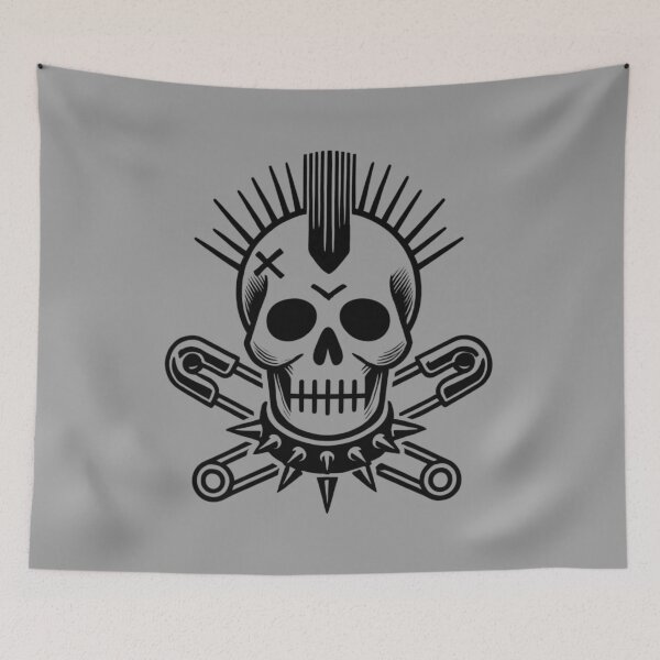 Item preview, Punk Mohawk Skull designed and sold by UNK-Fatigues.