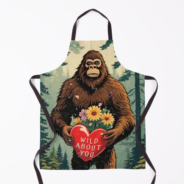 Item preview, Bigfoot Valentines Day Sasquatch Forest Wild About You designed and sold by SStarDesigns.