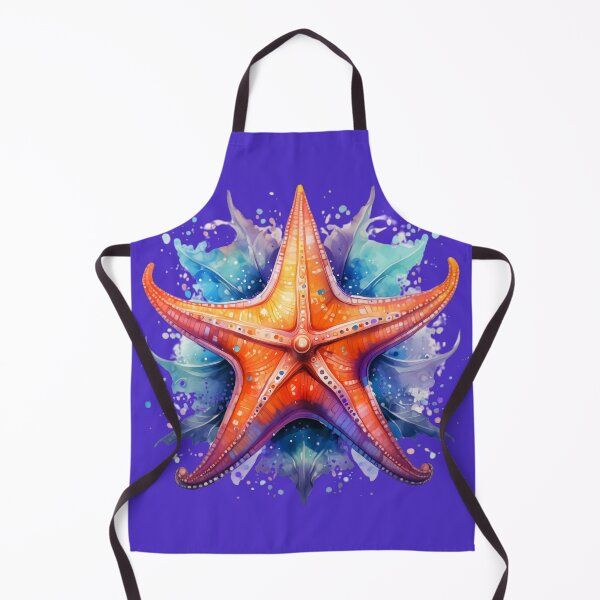 Item preview, Orange Starfish Watercolor designed and sold by BeachBreezyVA.