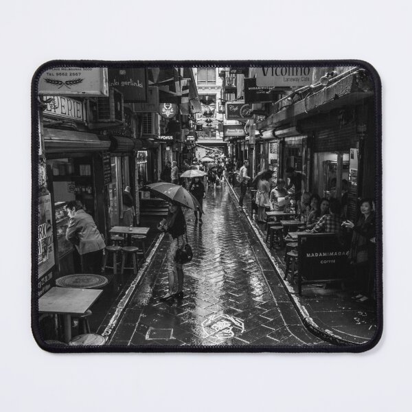 Item preview, Degraves St, Centre Place, Melbourne in monochrome designed and sold by Joel Bramley.