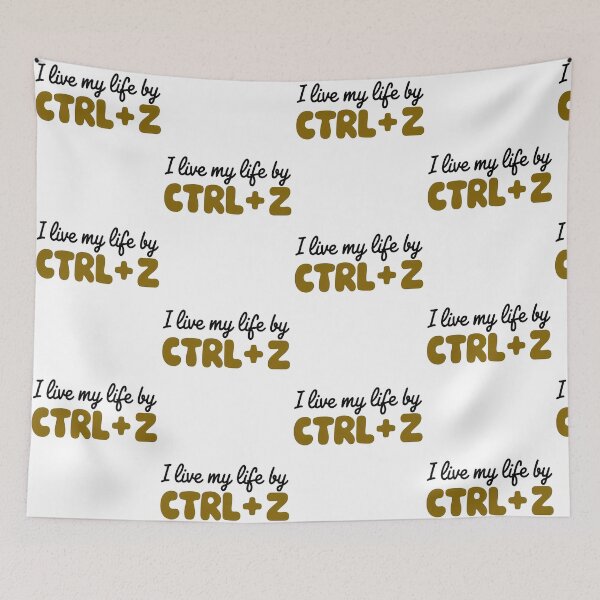 Item preview, I Live My Life by 'Ctrl + Z ' designed and sold by MooraArts.