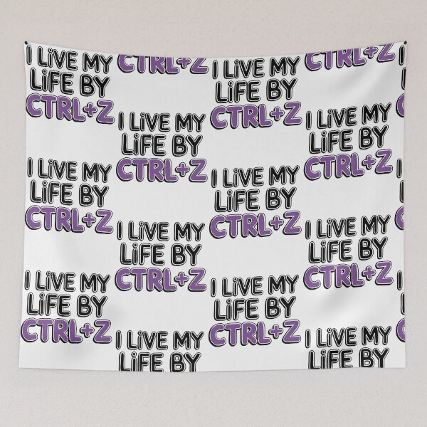 Item preview, I Live My Life by 'Ctrl + Z ' designed and sold by MooraArts.