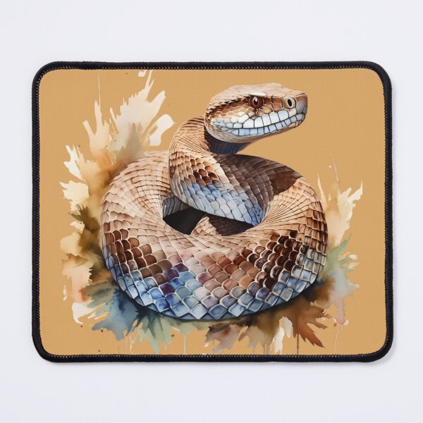 Item preview, Rattlesnake Watercolor designed and sold by BeachBreezyVA.