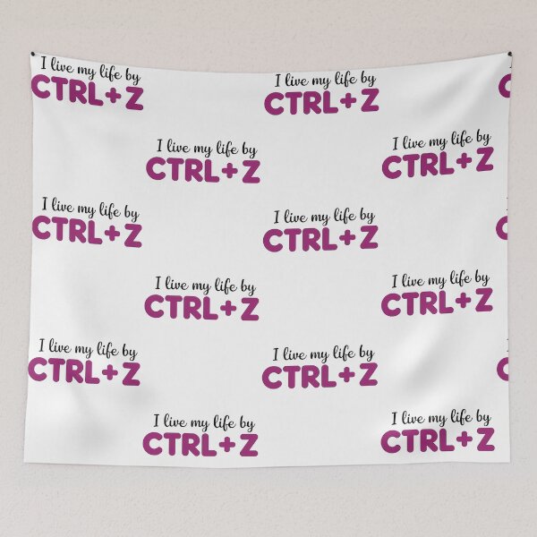 Item preview, I Live My Life by 'Ctrl + Z ' designed and sold by MooraArts.