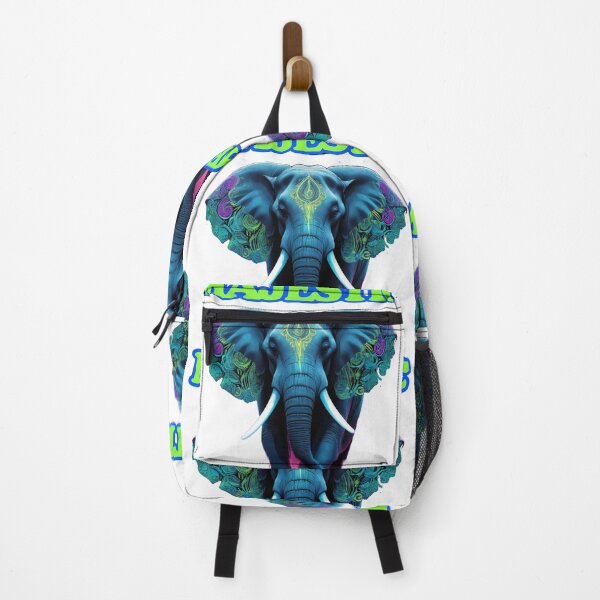 Item preview, Neon Cyber Elephant: A Futuristic Tribal Glow designed and sold by SnipFits.