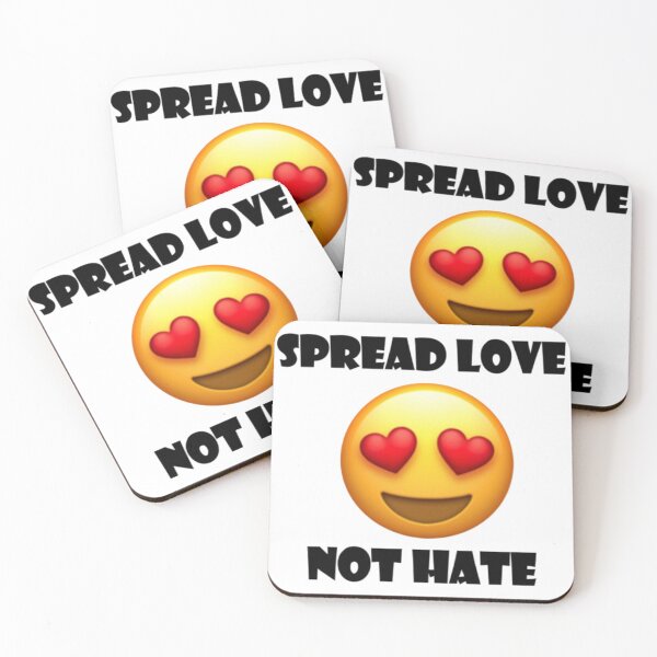 Item preview, Spread Love Not Hate Eye Heart Emoji designed and sold by TiffanyTTees.