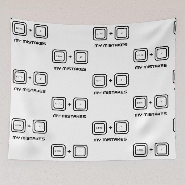 Item preview, Ctrl + Z My Mistakes Techie Humor designed and sold by MooraArts.