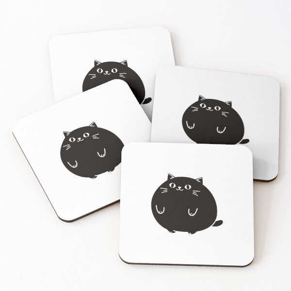Item preview, a fat black cat designed and sold by wi geon.