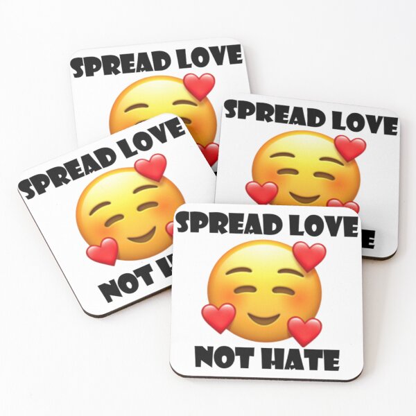 Item preview, Spread Love Not Hate Love Emoji designed and sold by TiffanyTTees.