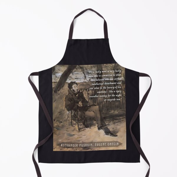 Item preview, Alexander Pushkin quote: It's a lucky man, a very lucky man, who is committed to what he believes, who has stifled intellectual detachment designed and sold by artbleed.