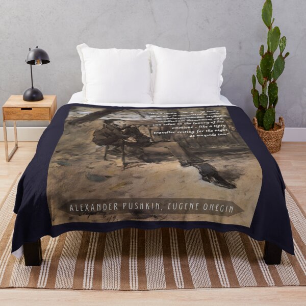 Item preview, Alexander Pushkin quote: It's a lucky man, a very lucky man, who is committed to what he believes, who has stifled intellectual detachment  designed and sold by artbleed.