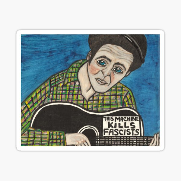 Artikel-Vorschau von Woody Guthrie, designt und verkauft von HamburgerBox.