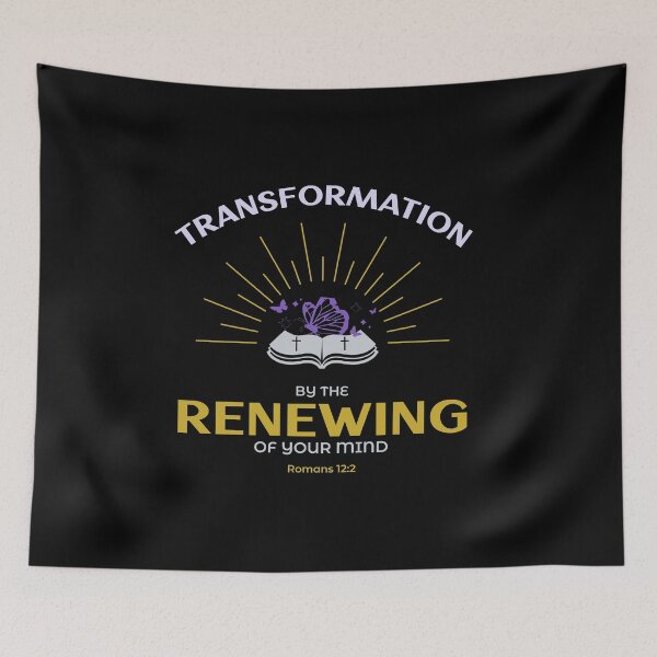 Item preview, Transformation By The Renewing Of Your Mind Faith Based Men Women designed and sold by HeavenlyHuesStudio.