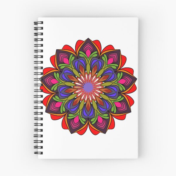Item preview, Mandala flower design with complex patterns designed and sold by lotus2lin.