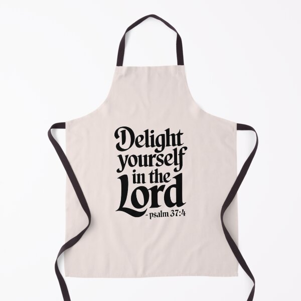 Item preview, Delight Yourself in the Lord Psalm 37:4 | Calligraphy Bible Verses Christian Faith Inspirational Design designed and sold by  KnitLuv.