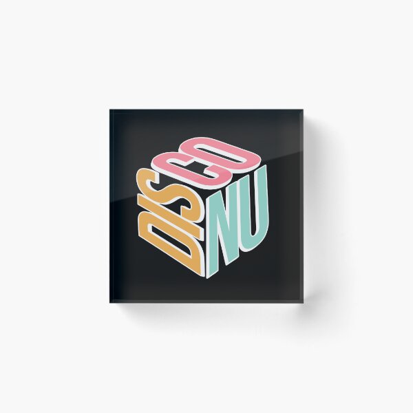 Item preview, NU DISCO  - Disco Word Cube (Pink/White)  designed and sold by Discothreadz.
