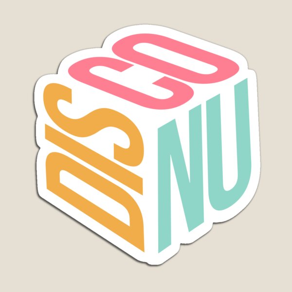 Item preview, NU DISCO  - Disco Word Cube (Pink/White)  designed and sold by Discothreadz.