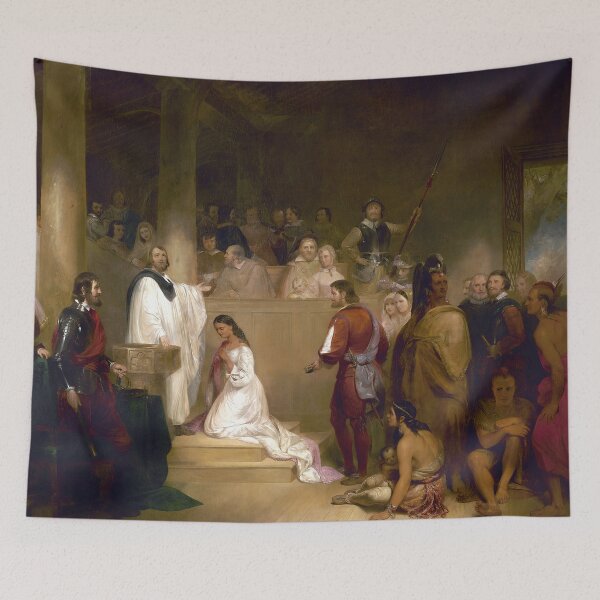 Item preview, The Baptism of Pocahontas - Historic Capitol Rotunda Art by John Gadsby Chapman designed and sold by Under-TheTable.