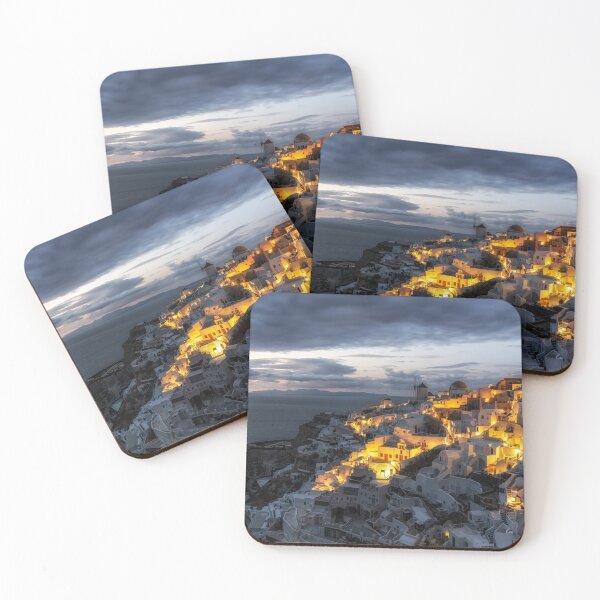 Item preview, Vista del atardecer en Oia, Santorini designed and sold by aaronchoi.