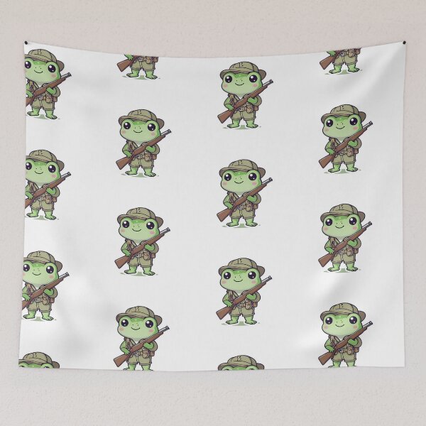Item preview, A Cute Hunter Frog designed and sold by DWorriBHappi.