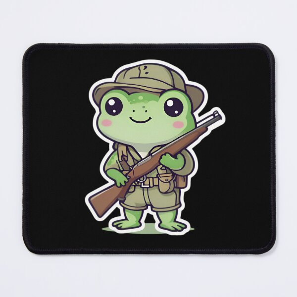 Item preview, A Cute Hunter Frog designed and sold by DWorriBHappi.
