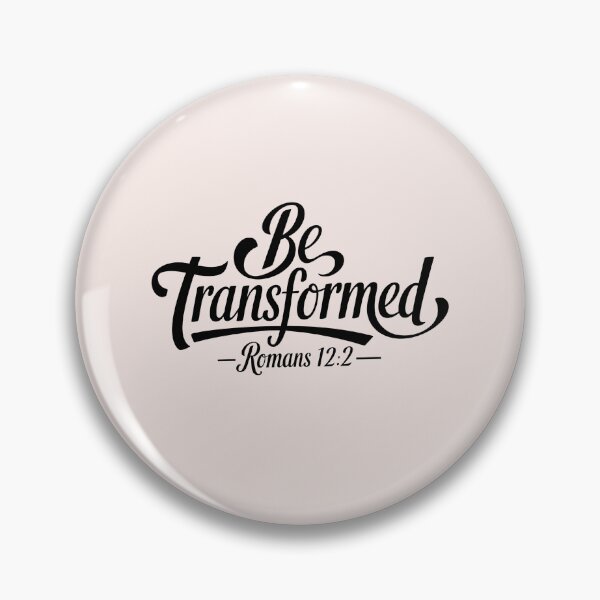 Item preview, Be Transformed Romans 12:2 | Inspirational Calligraphy Bible Verse Christian Faith Design designed and sold by  KnitLuv.