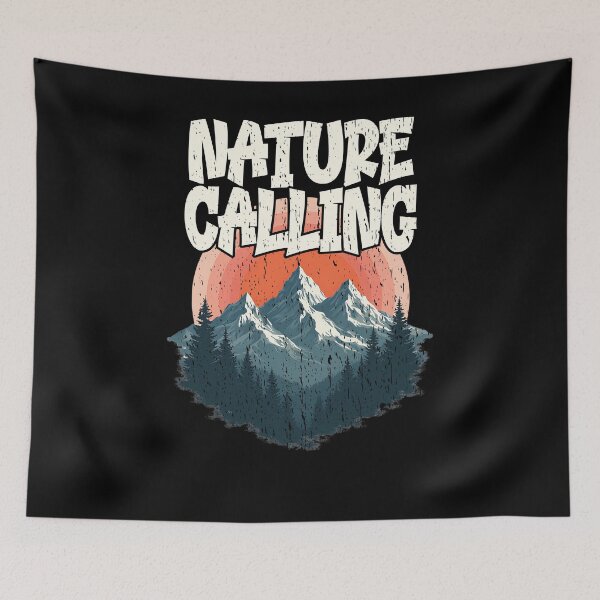 Item preview, NATURE CALLING hiking camping camper hiker adventurer wilderness adventures  designed and sold by Jt41.