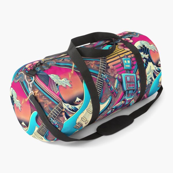 Item preview, Music Meets Art: Japanese-Style Electric Guitars with Waves and Floral Elegance - Model 8 designed and sold by NeonBot_Shop.