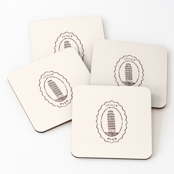 Item preview, Pisa Italy - Textured stamp designed and sold by PeachyLitchi.