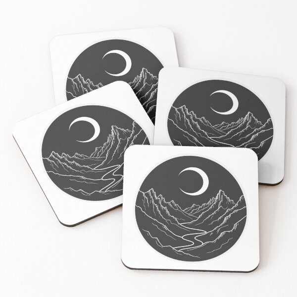 Item preview, Moonlit Mountain Landscape designed and sold by Spicex2.