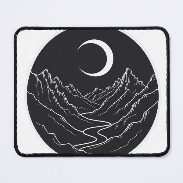 Item preview, Moonlit Mountain Landscape designed and sold by Spicex2.