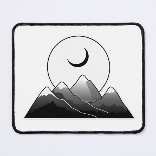 Item preview, Moonlight Mountain Sketch designed and sold by Spicex2.