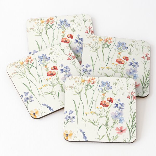 Item preview, Watercolor Native French Flora, Flower, Wild Flowers, Bush Flowers  designed and sold by PapuruDesigns.