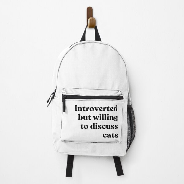 Item preview, Introverted but willing to discuss cats designed and sold by YQvibe Studio.