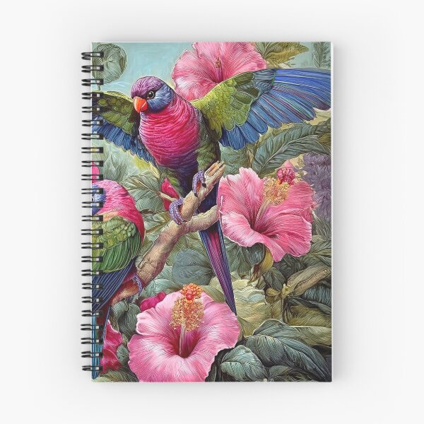 Item preview, Hibiscus and lorikeets designed and sold by andreisky.