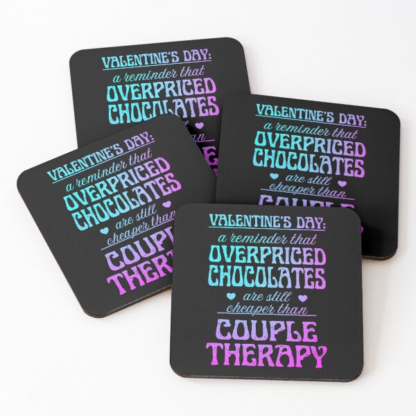 Item preview, Overpriced Chocolate and Couple Therapy | Cynic Valentine's Day designed and sold by ObsidianDaz.