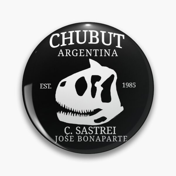Item preview, Dinosaur, Carnotaurus, Carno, Paleontology Skull Design Sticker (White Logo) designed and sold by Magnorthos.