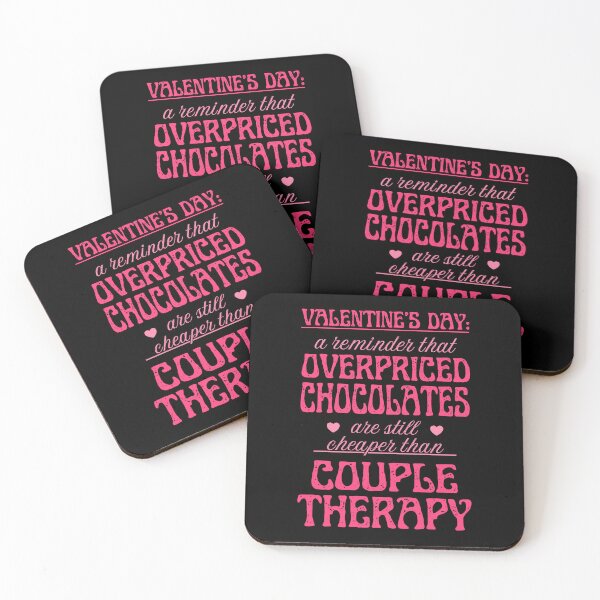 Item preview, Overpriced Chocolate and Couple Therapy | Cynic Valentine's Day designed and sold by ObsidianDaz.