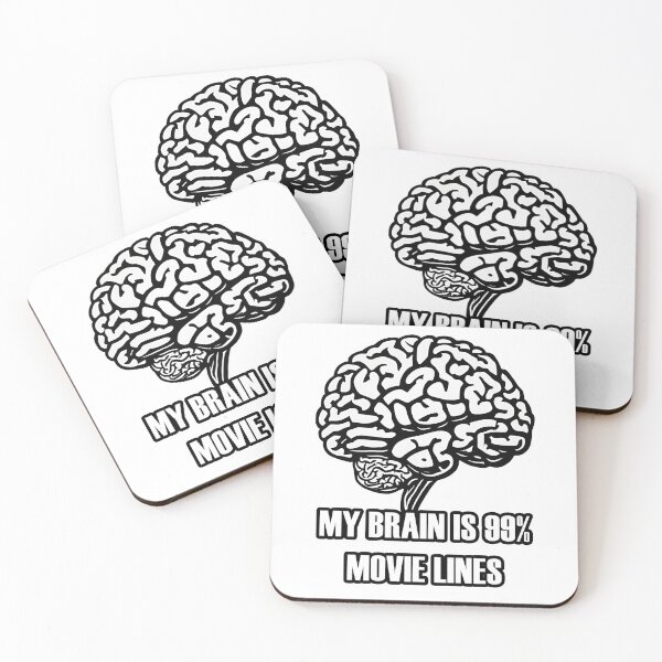 Item preview, My Brain is 99% Movie Lines 1 designed and sold by Tom-Johnson.