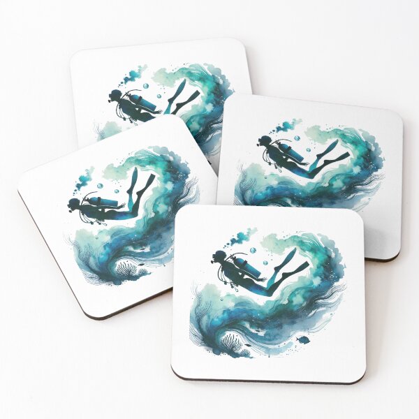 Item preview, Scuba Diver Silhouette designed and sold by Gentle40Winks.