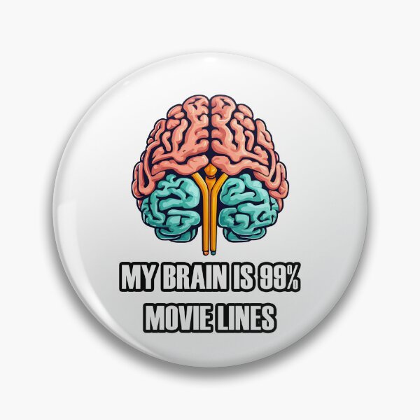 Item preview, My Brain is 99% Movie Lines 3 designed and sold by Tom-Johnson.
